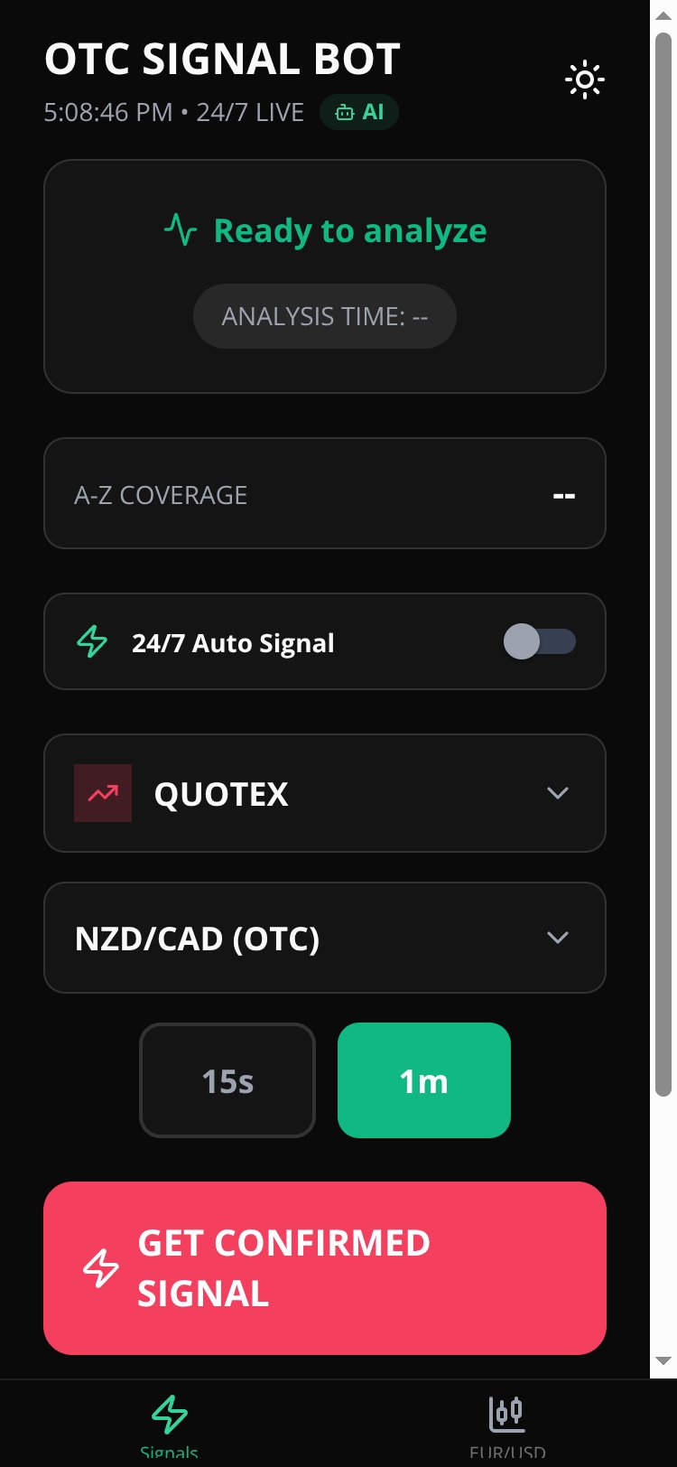 Quotex OTC Signal Pro Copy screen 1