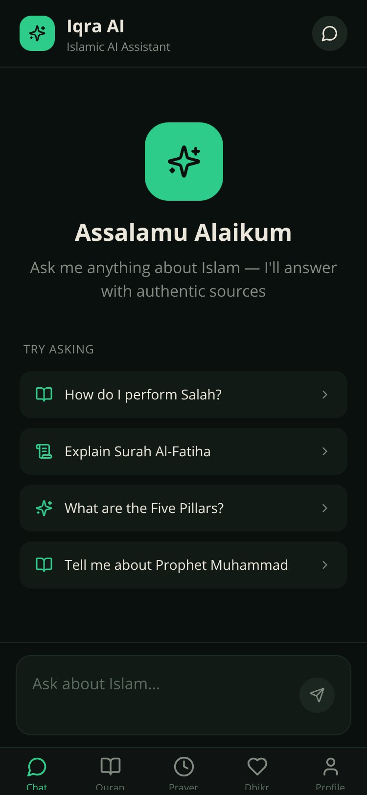 Iqra AI screen 1