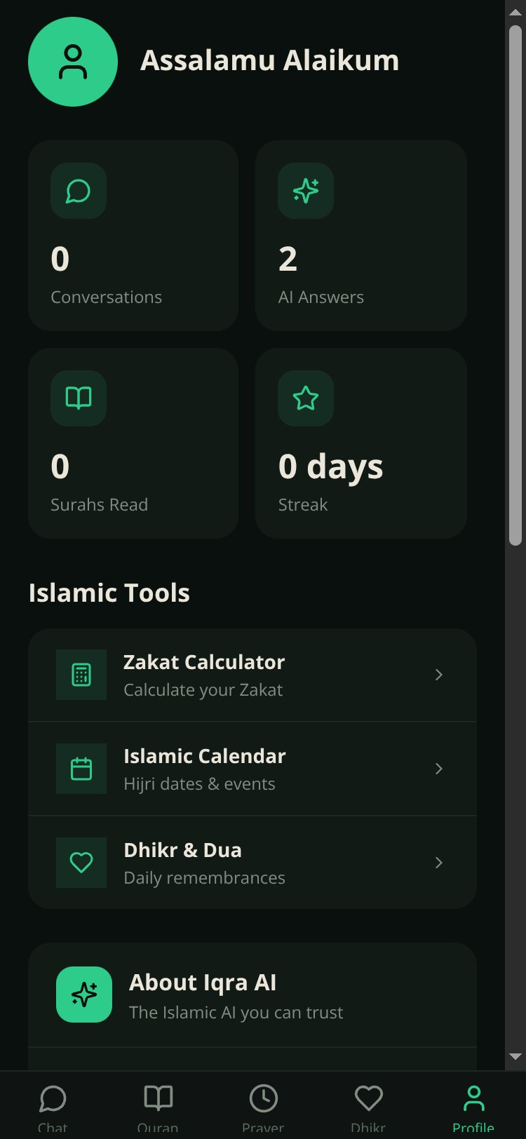 Iqra AI screen 4