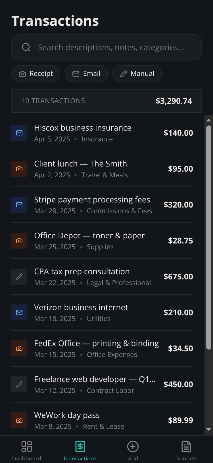 TaxLedger screen 4