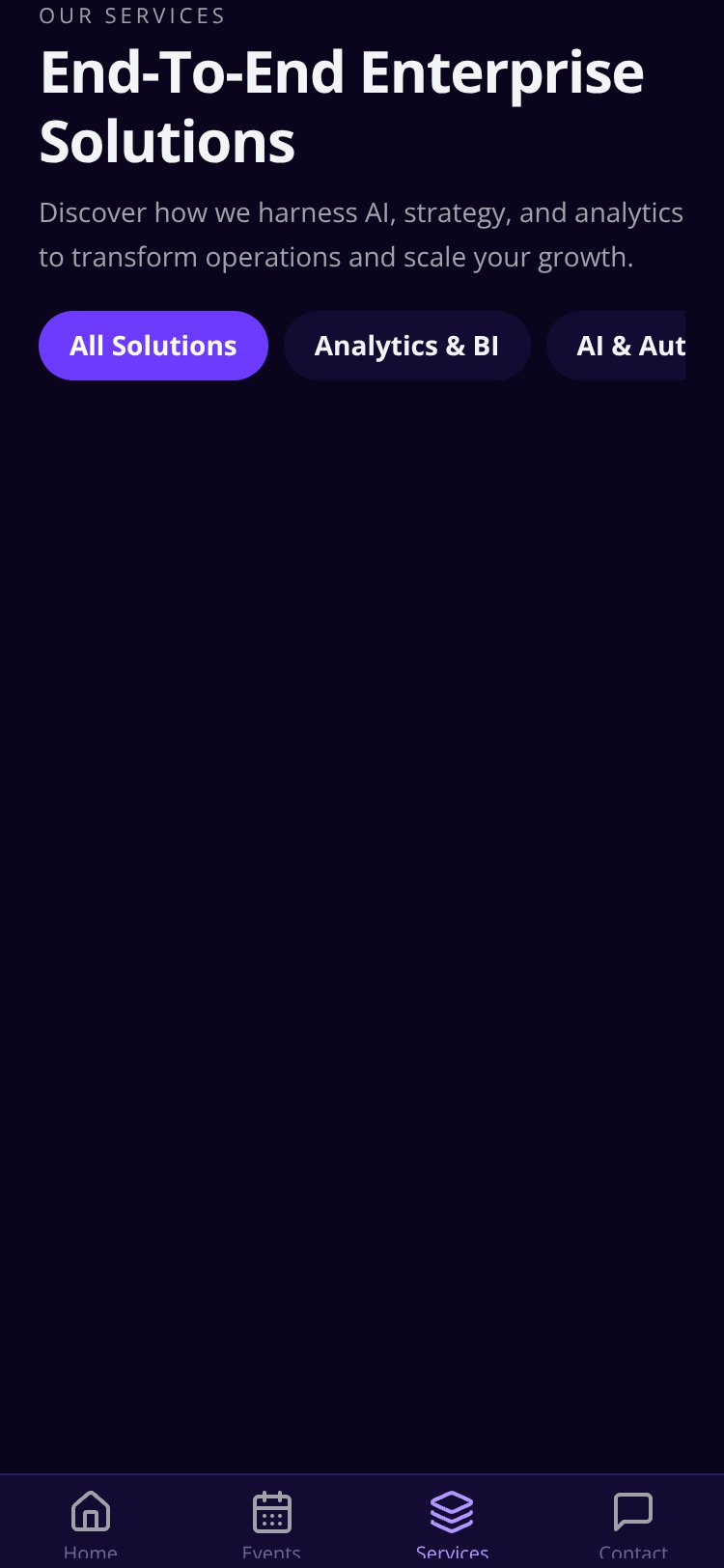 InsightFlux Analytics screen 2