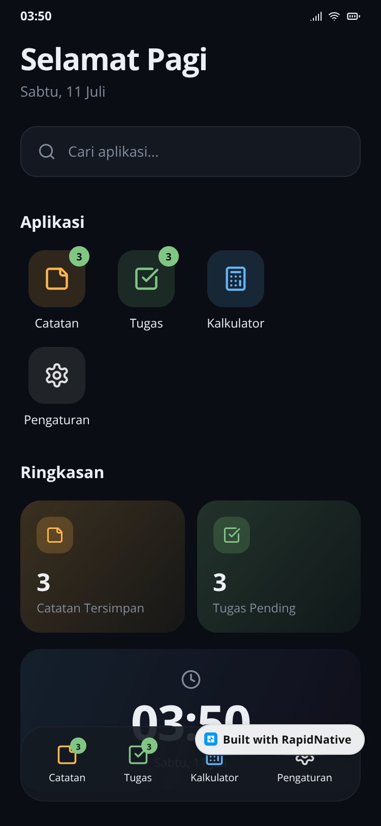 Virtual Android screen 1