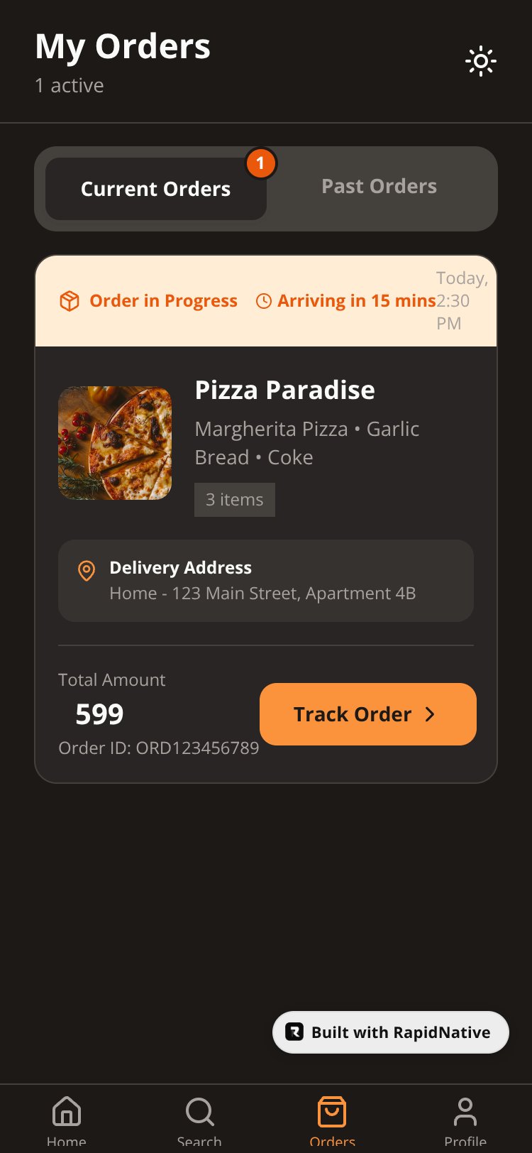 FoodExpress Copy screen 4
