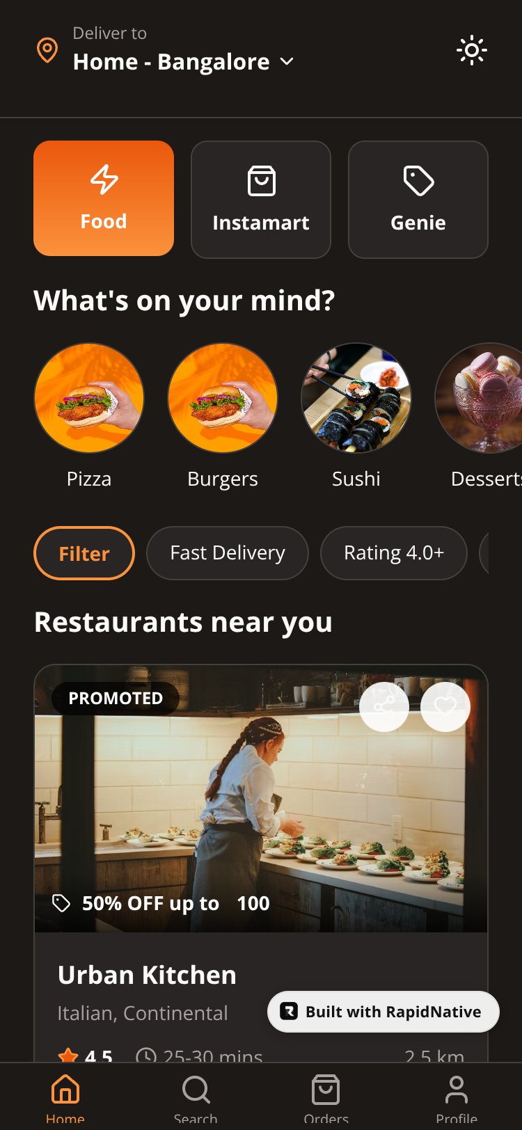 FoodExpress Copy screen 5