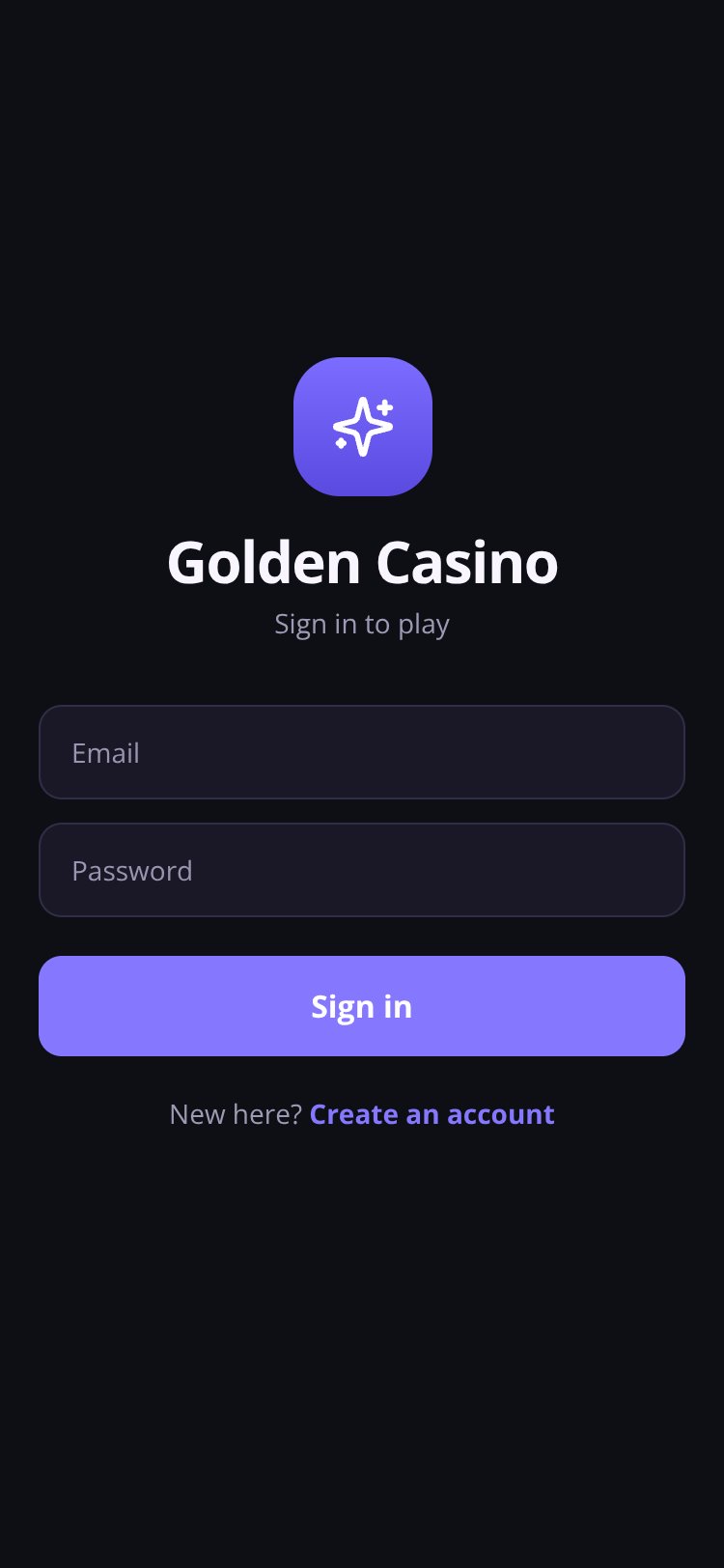 Golden Casino screen 1