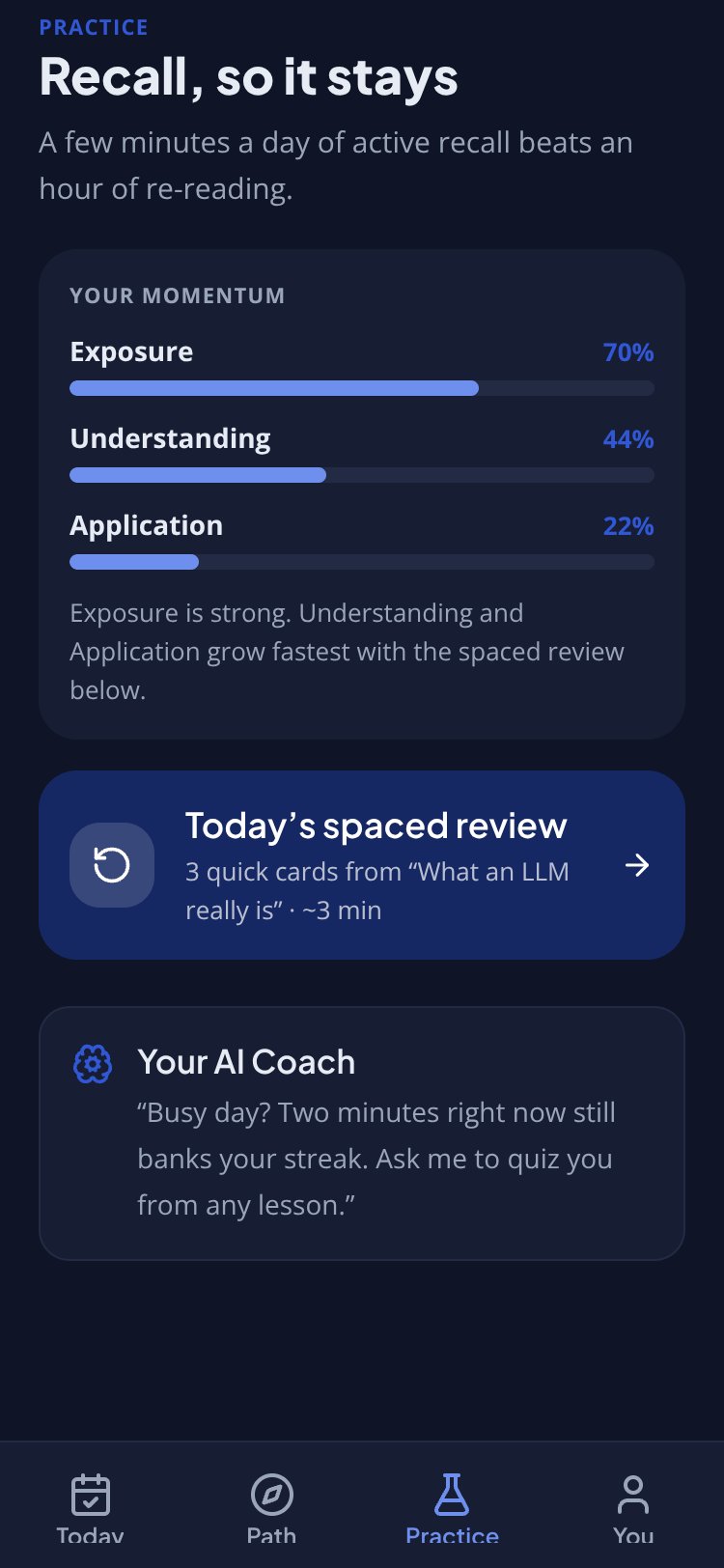 AI Launchpad screen 2