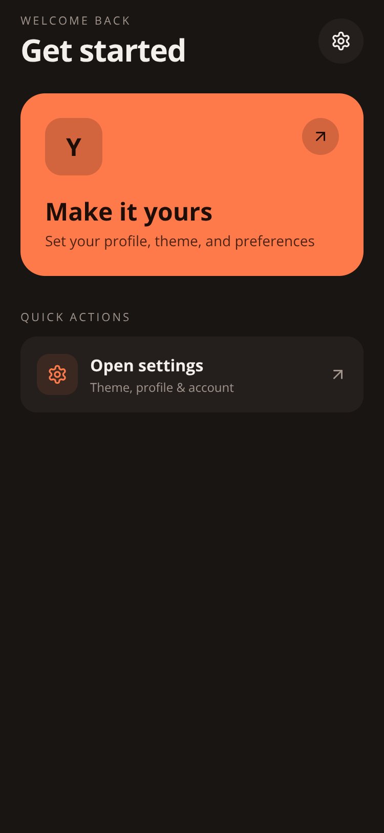 My App screen 1