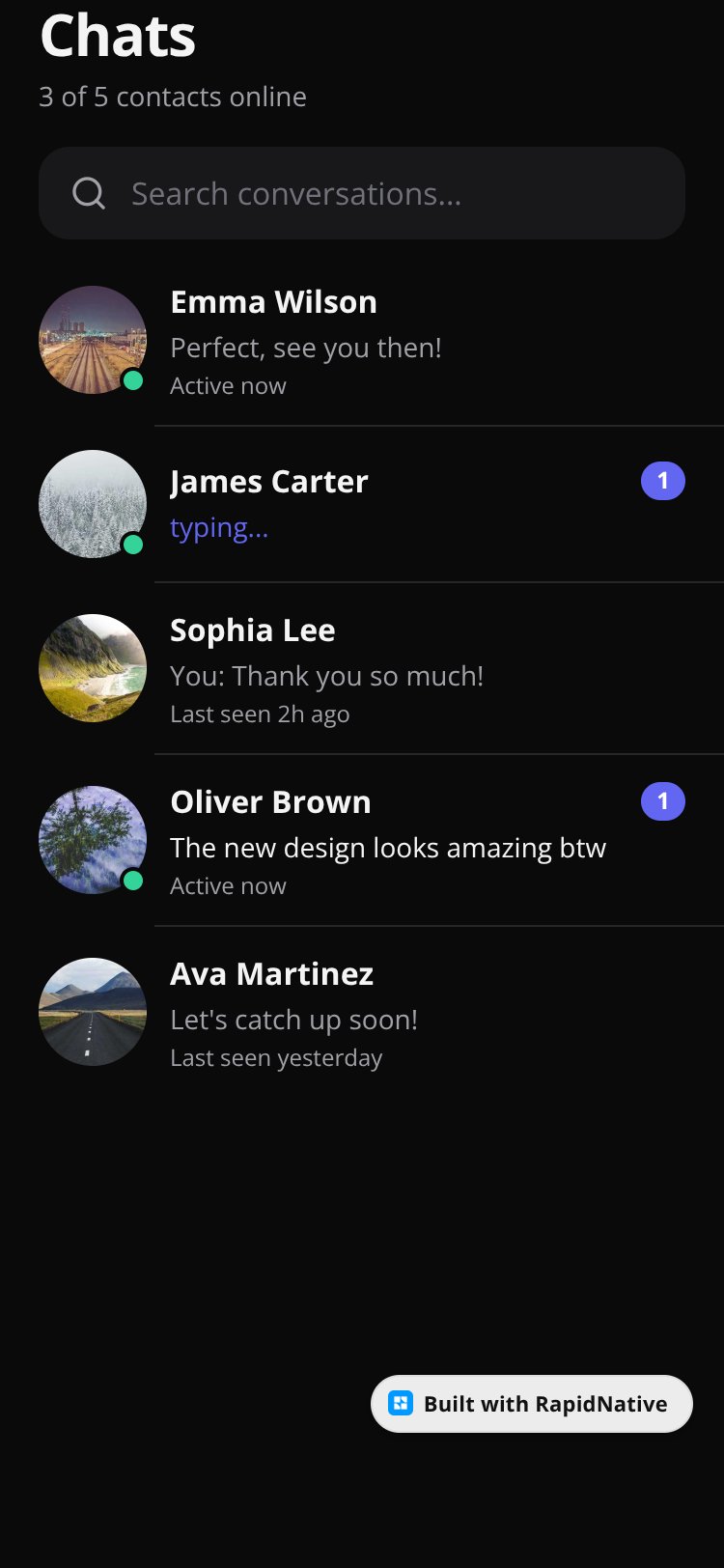 ChatApp screen 2
