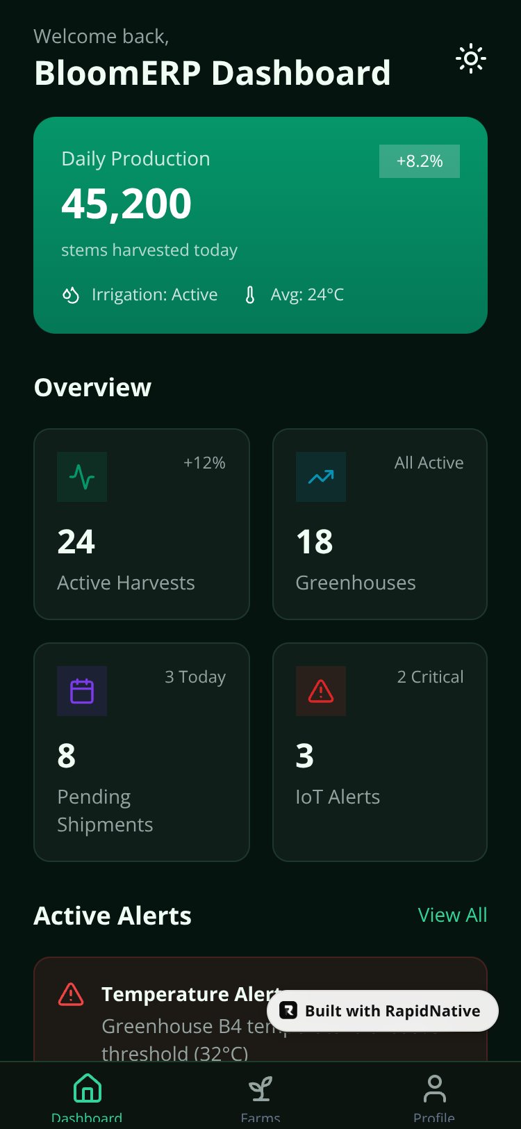 BloomERP screen 4