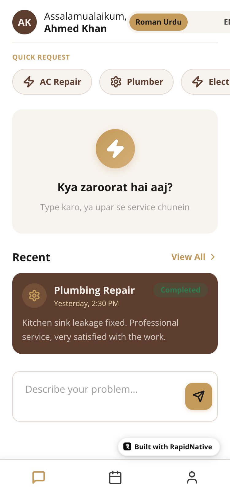 Mamu Services screen 1