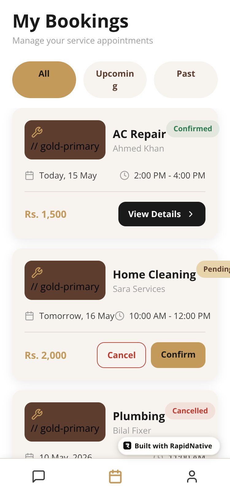 Mamu Services screen 2