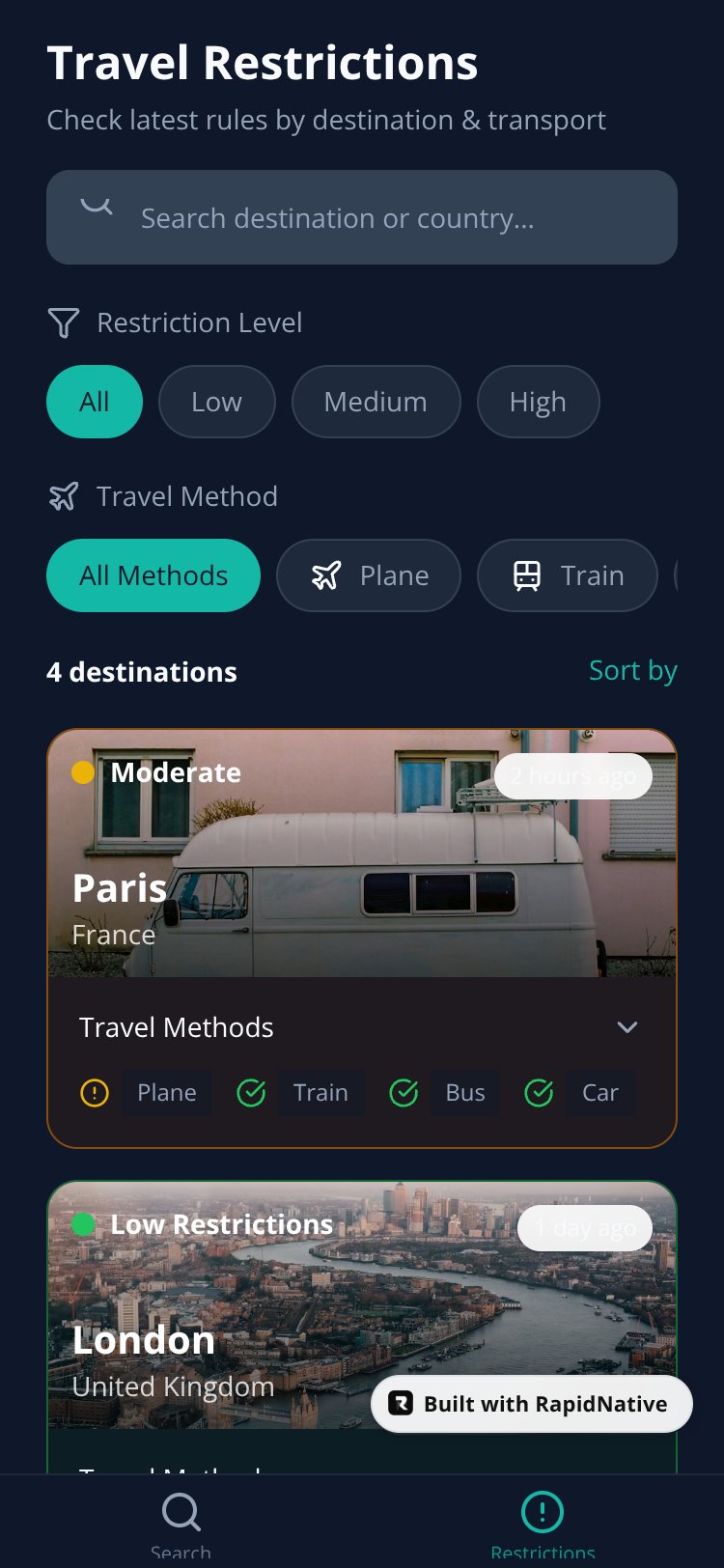 TravelGuard Pro screen 1
