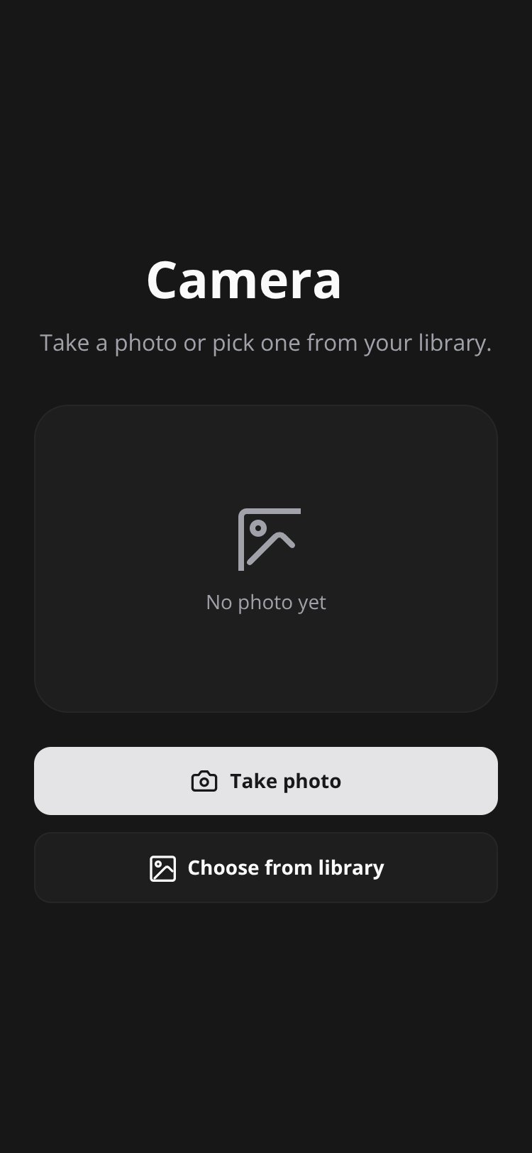 RapidNative App screen 1