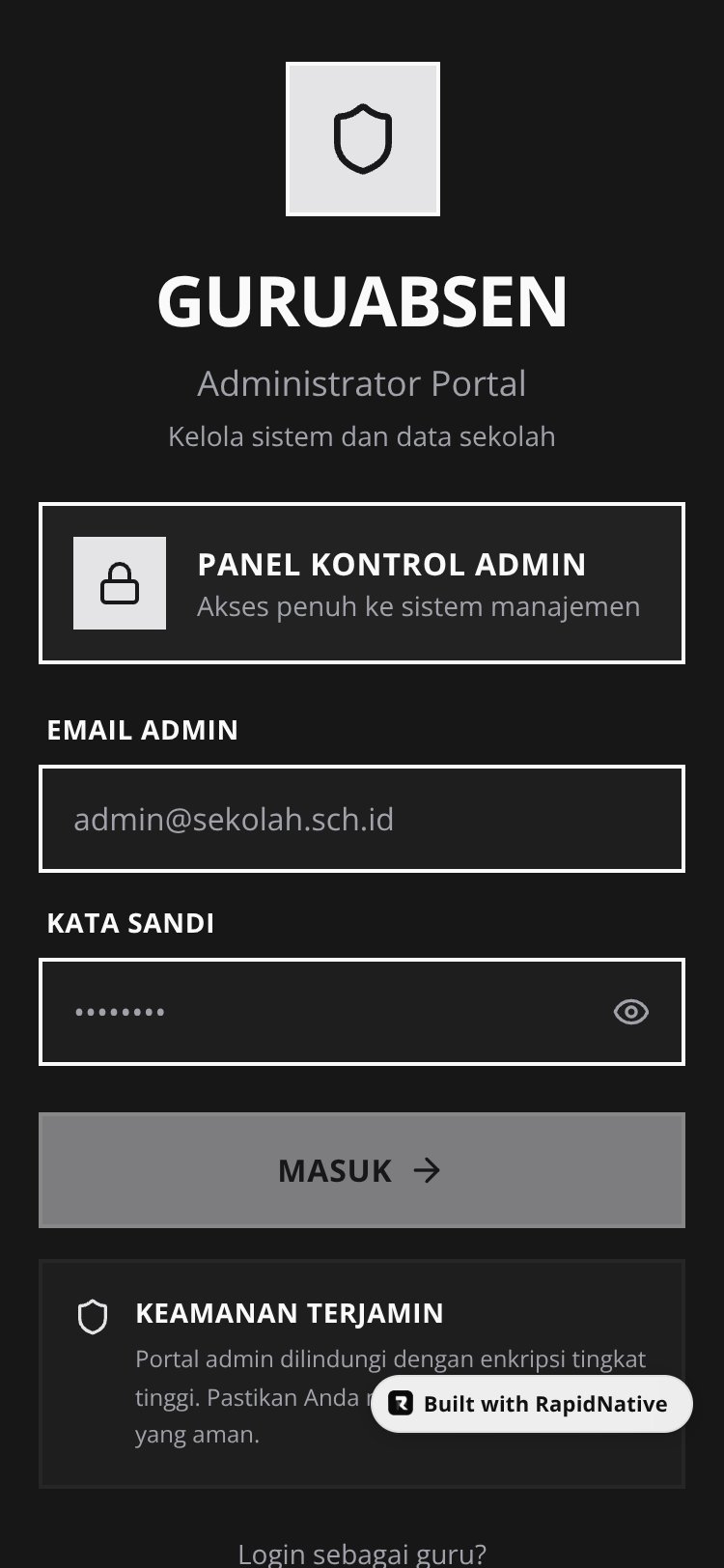 GuruAbsen screen 2