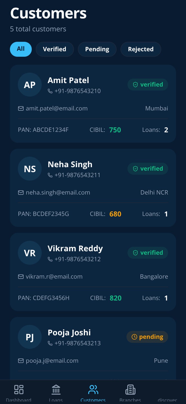 LoanVault screen 3