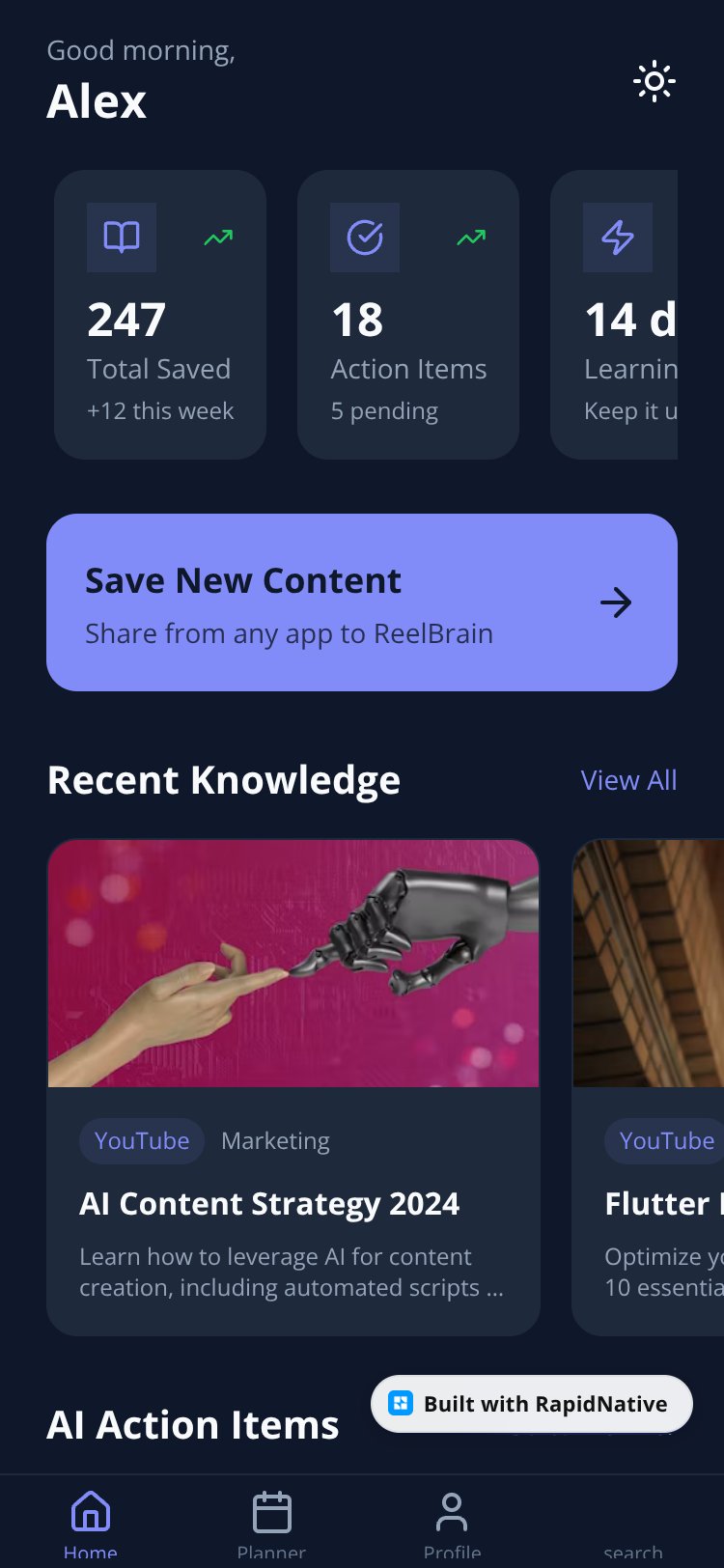 ReelBrain screen 4