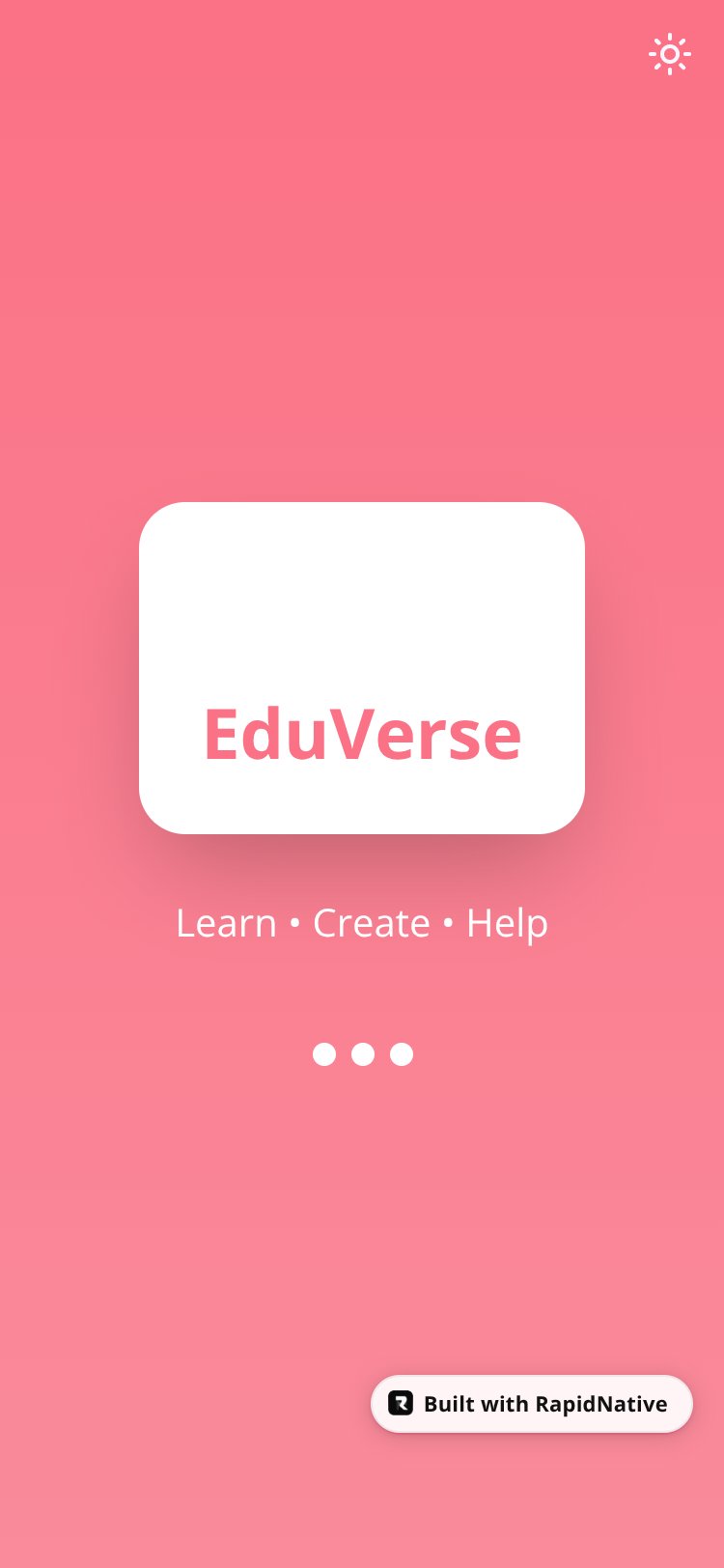 EduVerse screen 2