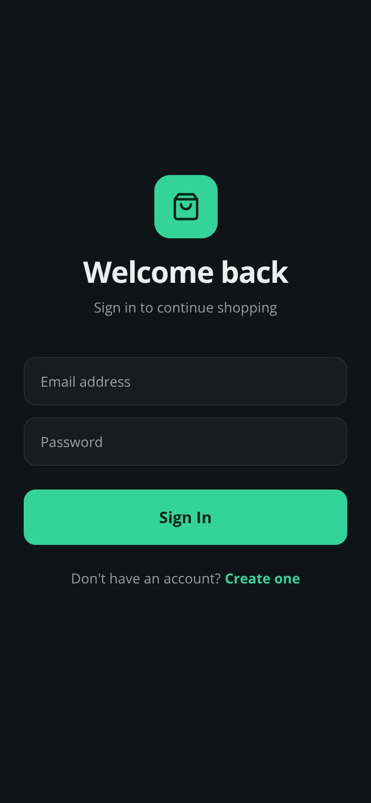 ShopGrid screen 1