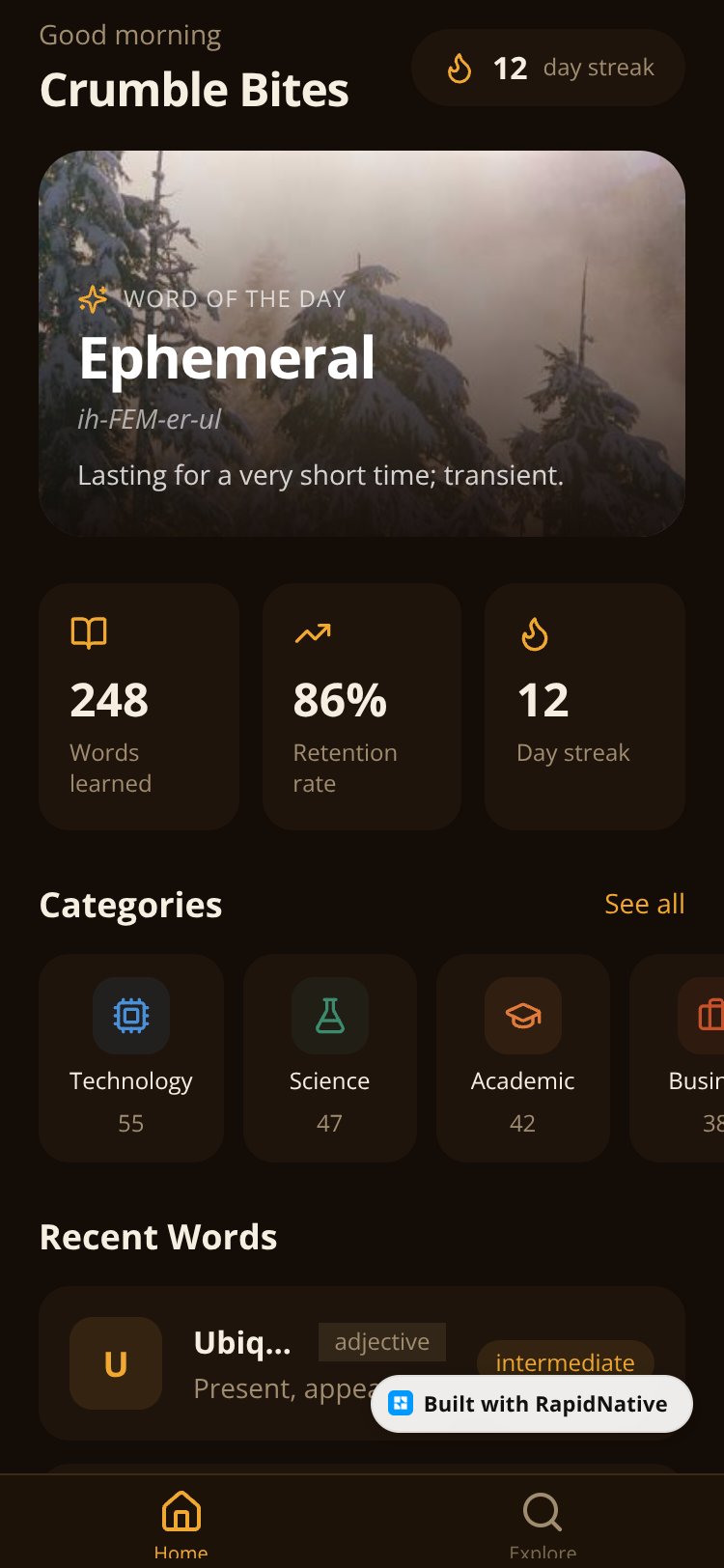 Crumble Bites screen 1