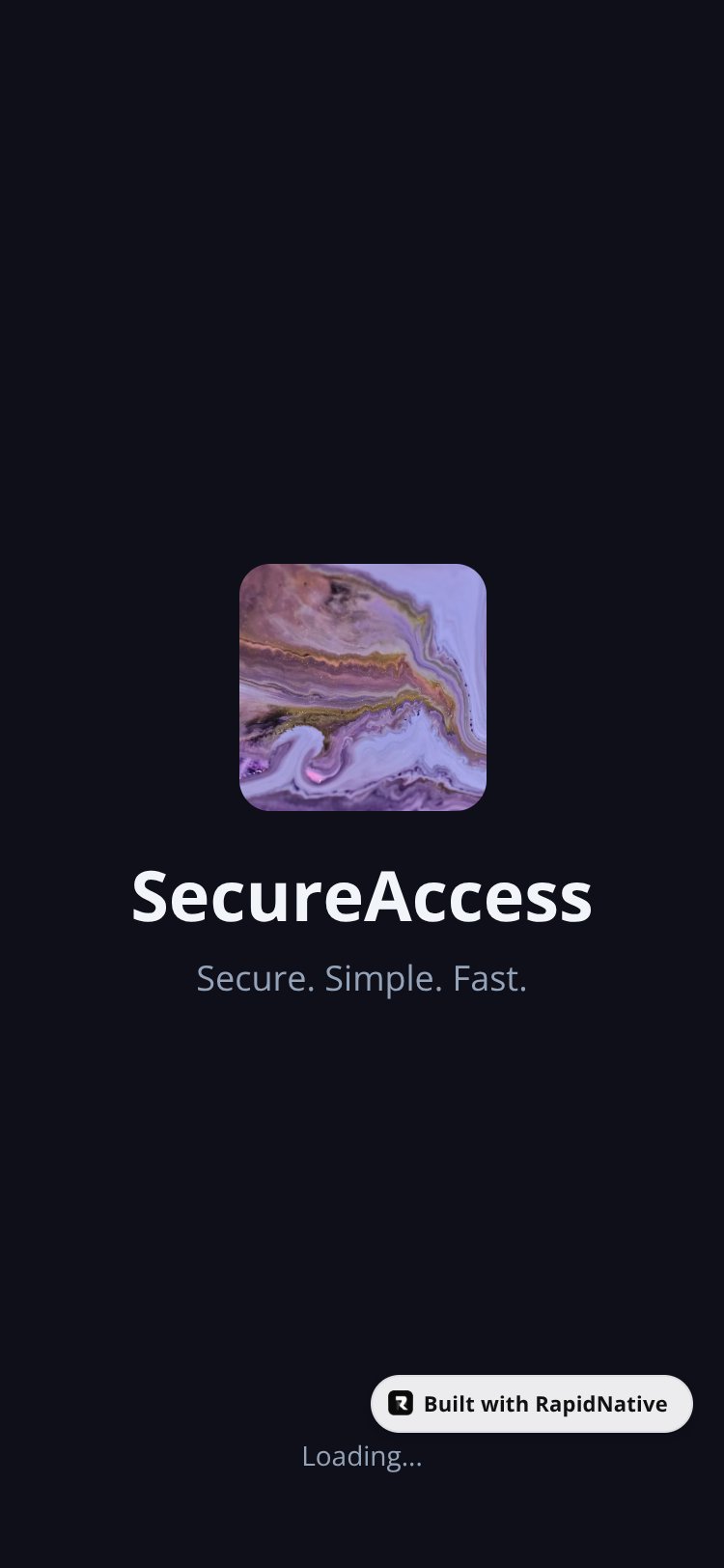 SecureAccess screen 2