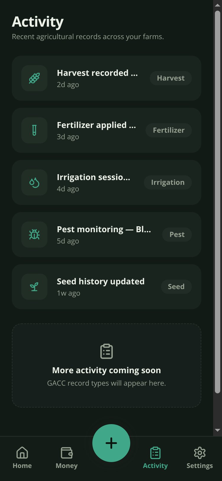 Zentro Farm screen 1