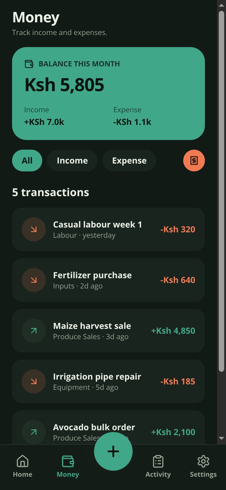 Zentro Farm screen 3