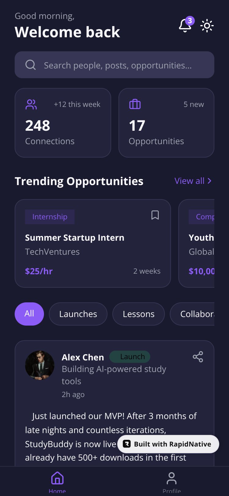 Future Circle screen 1