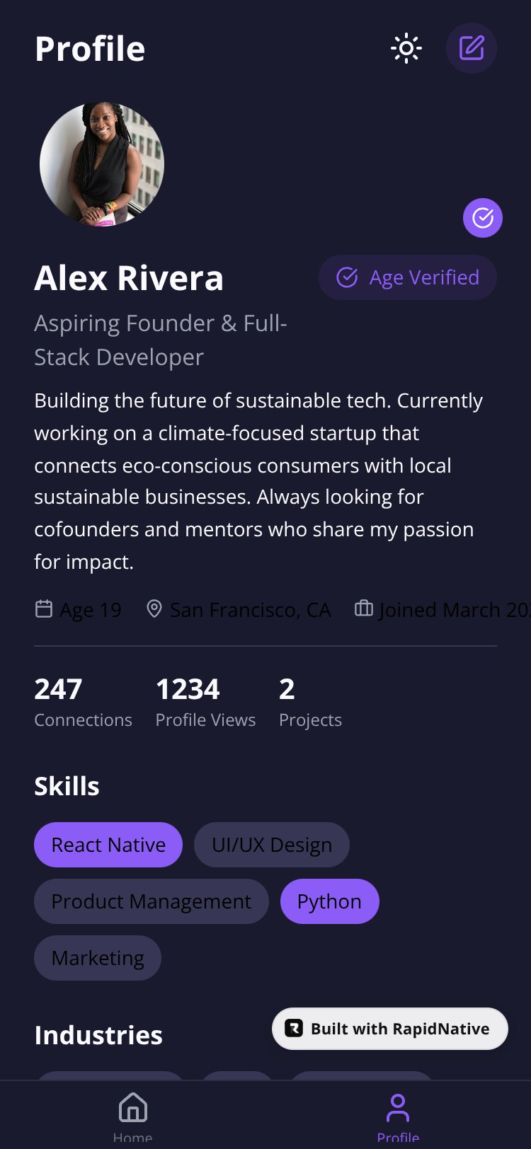 Future Circle screen 2