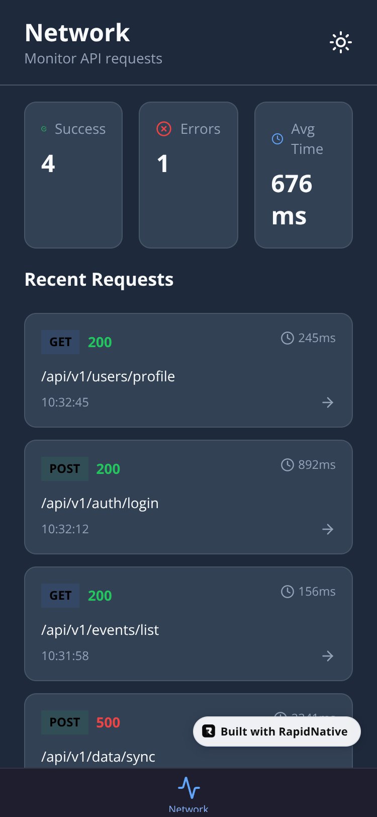DebugHub screen 1