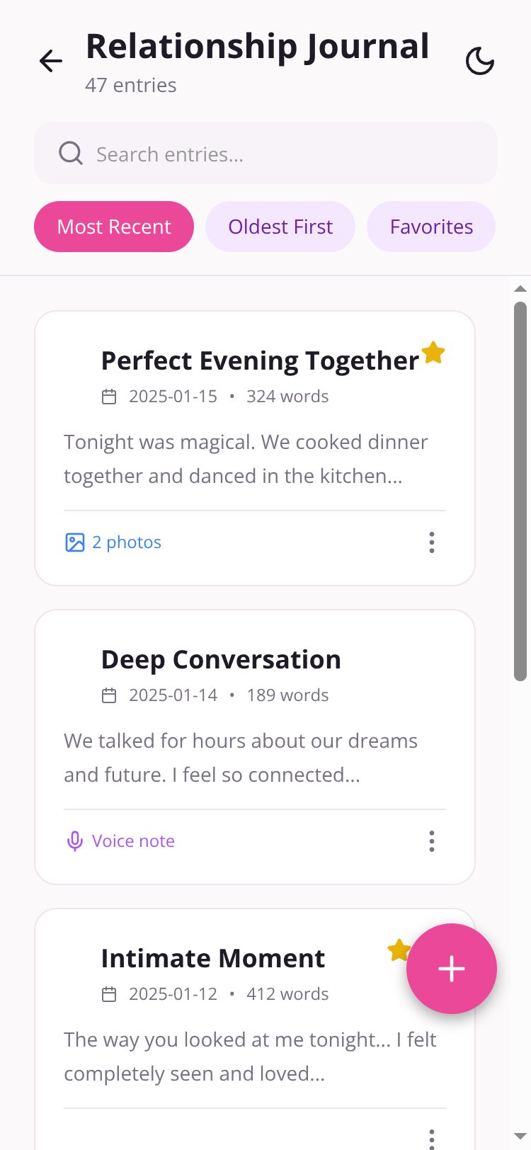 LoveSync Copy screen 1