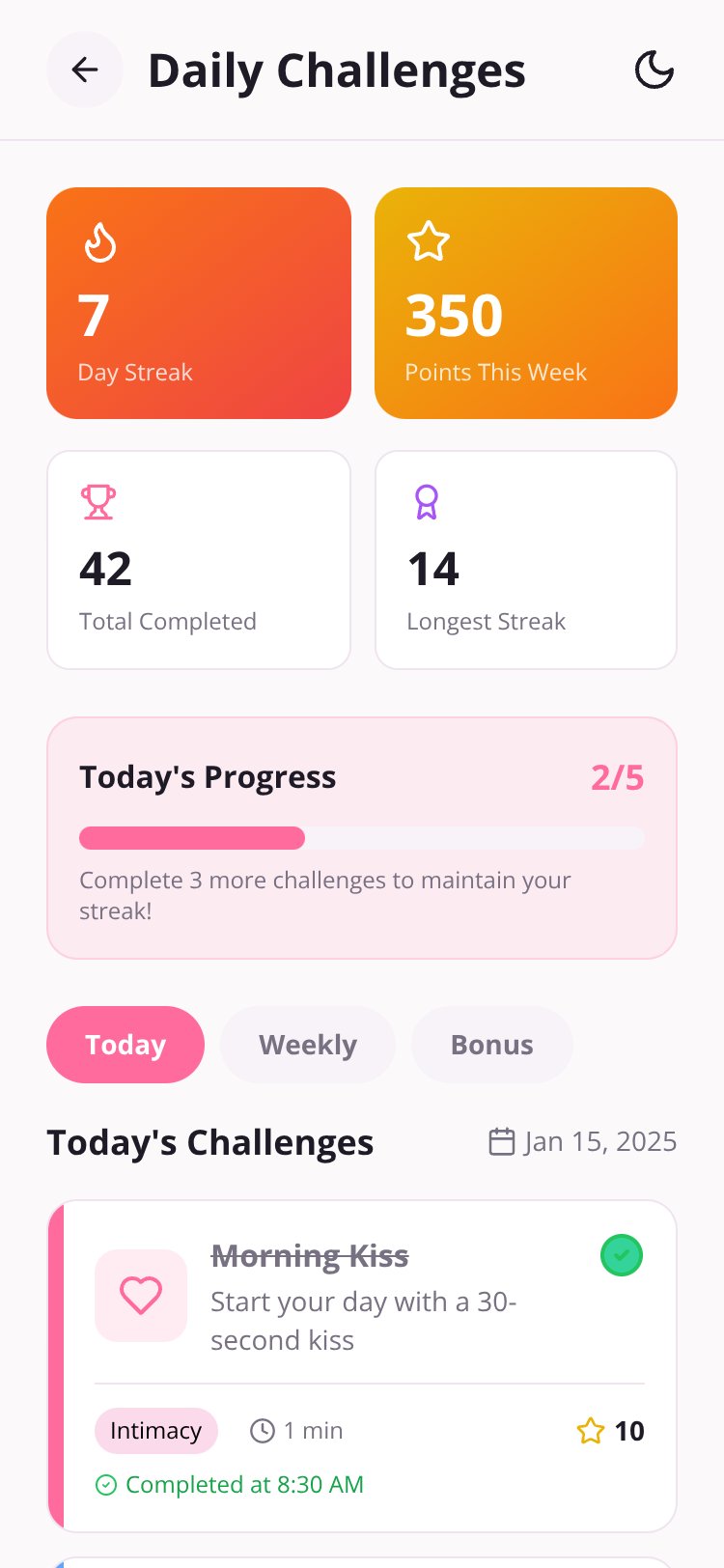 LoveSync Copy screen 3