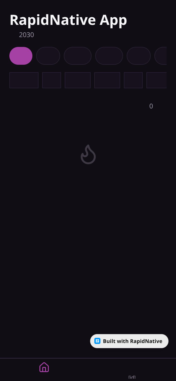 RapidNative App screen 2