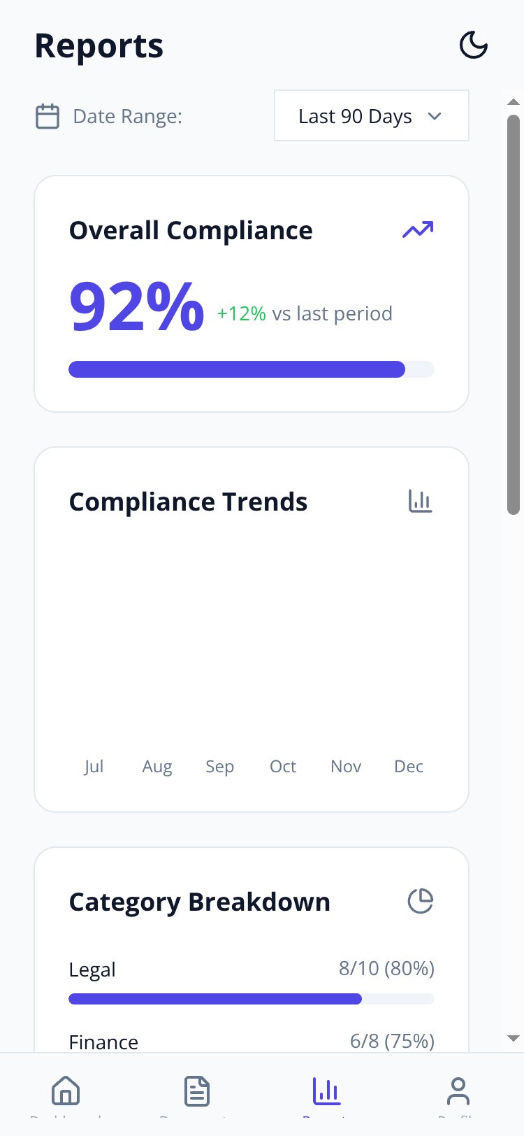 ComplianceHub screen 3