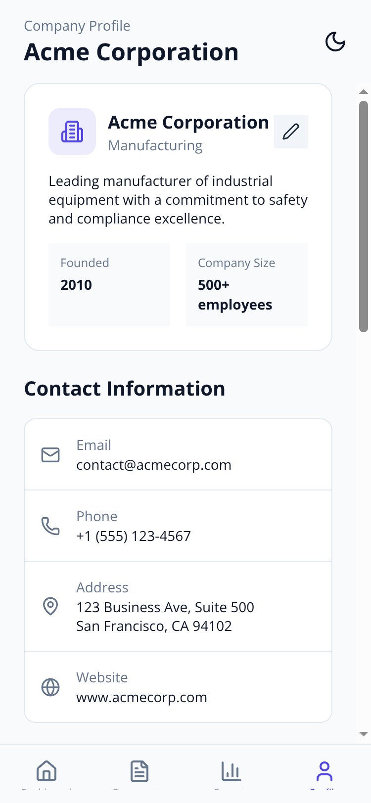 ComplianceHub screen 4