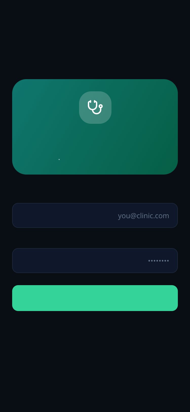 MediCare screen 1
