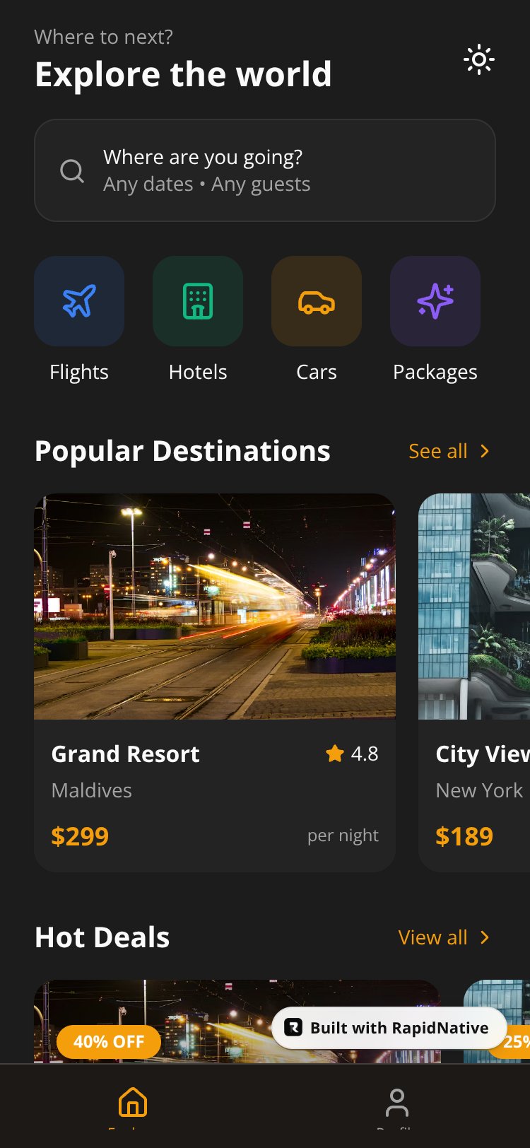 TravelGo screen 3