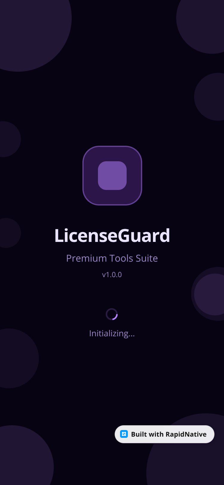 LicenseGuard screen 2