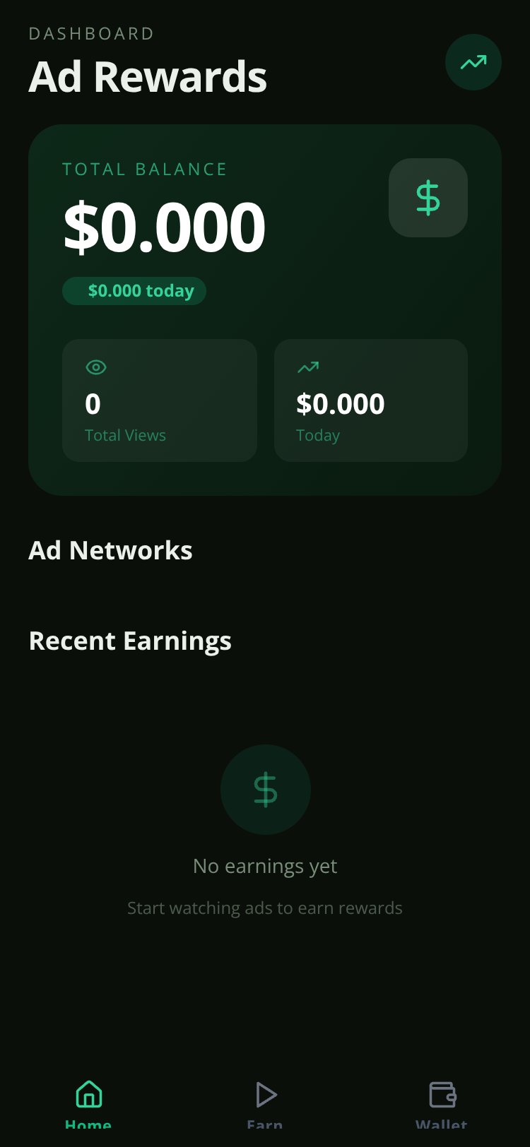 AdRewards screen 1