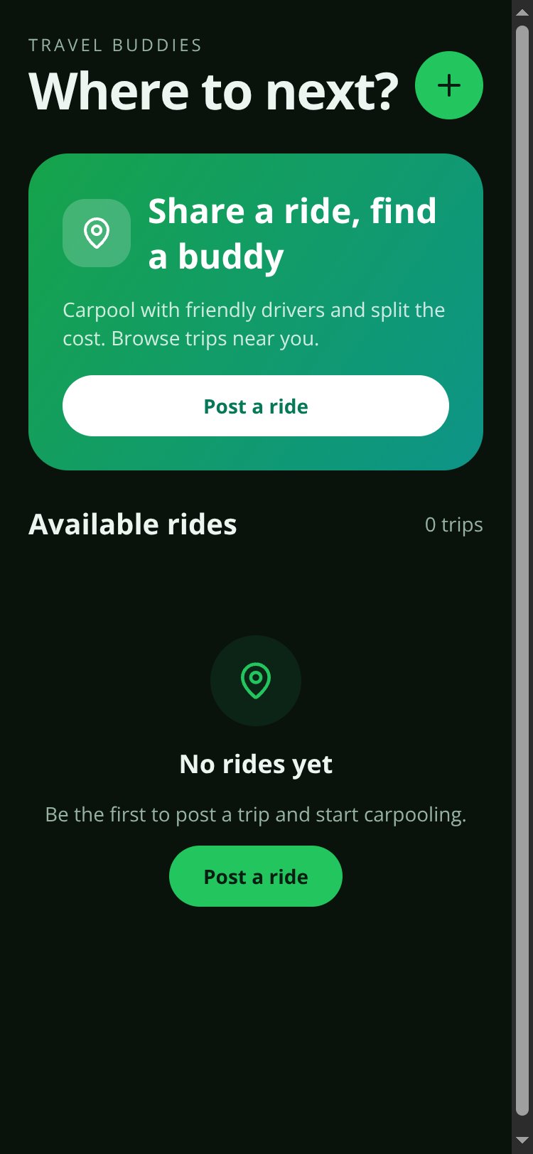 RideBuddy screen 3