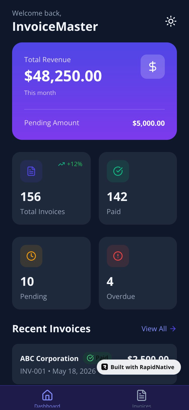 InvoiceMaster Pro screen 4