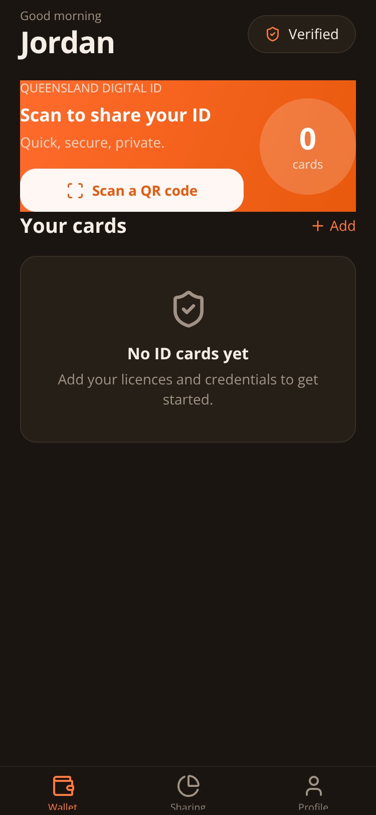 Queensland Digital ID screen 3