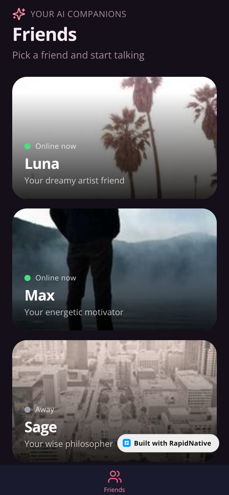 Friends screen 1