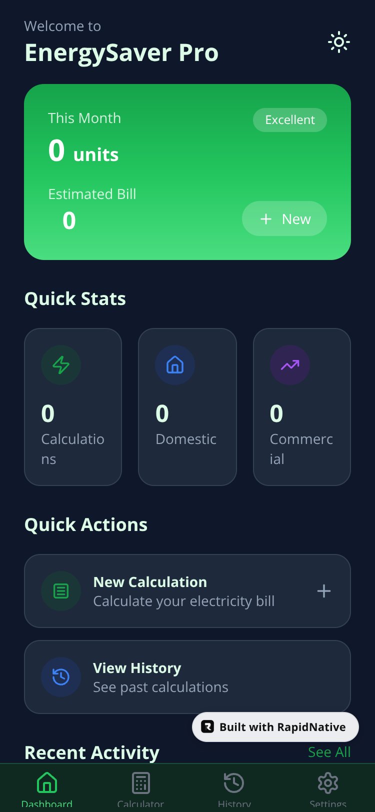 EnergySaver Pro screen 1