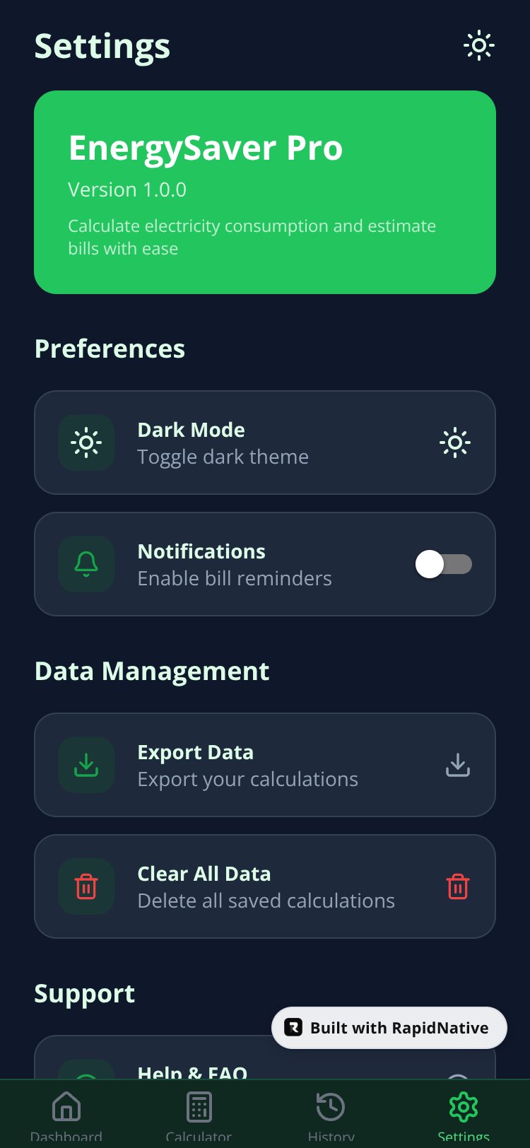 EnergySaver Pro screen 3