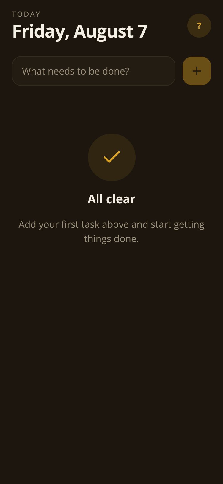 Todo screen 1