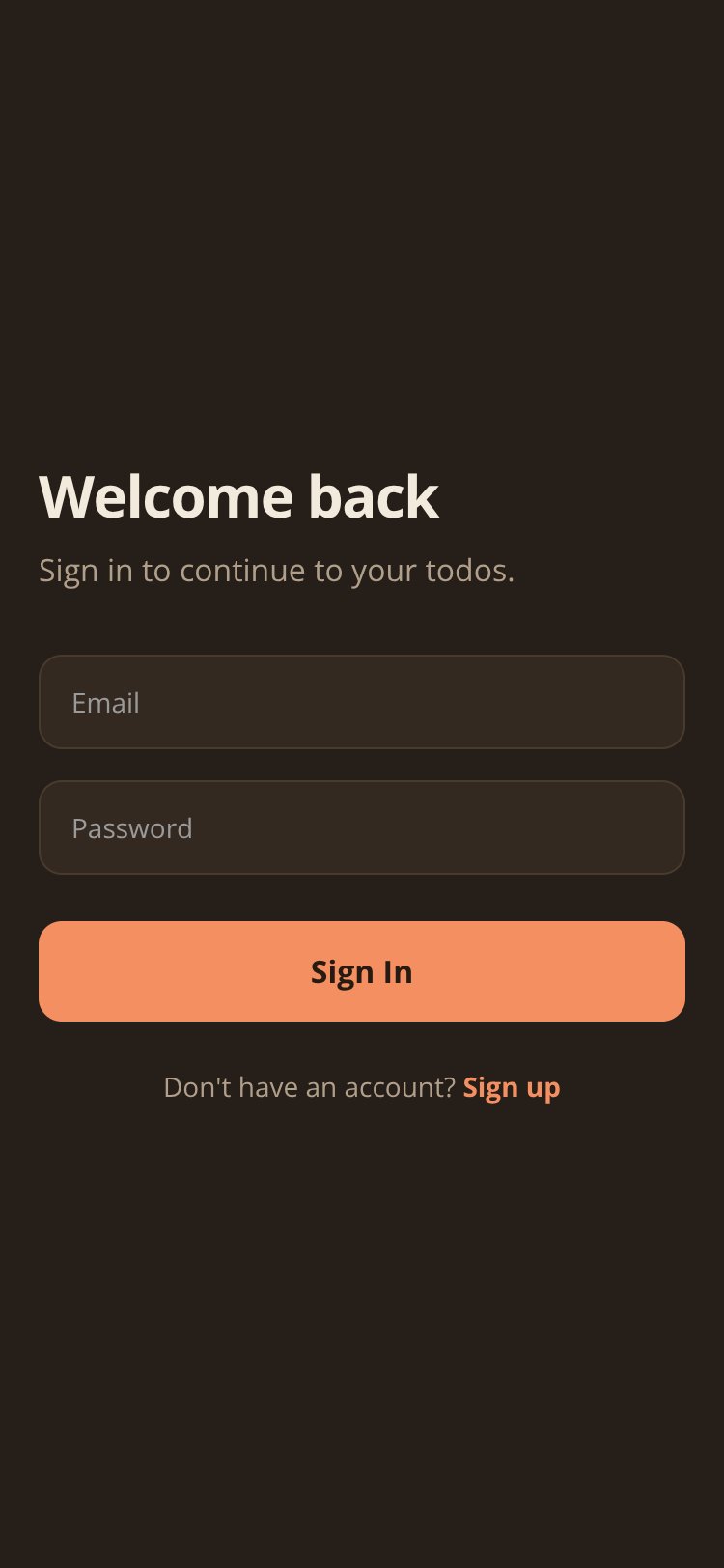 Tasks screen 1