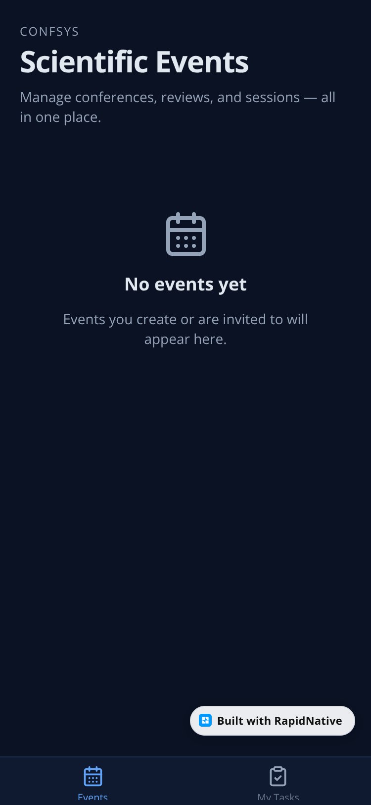 ConfSys screen 3