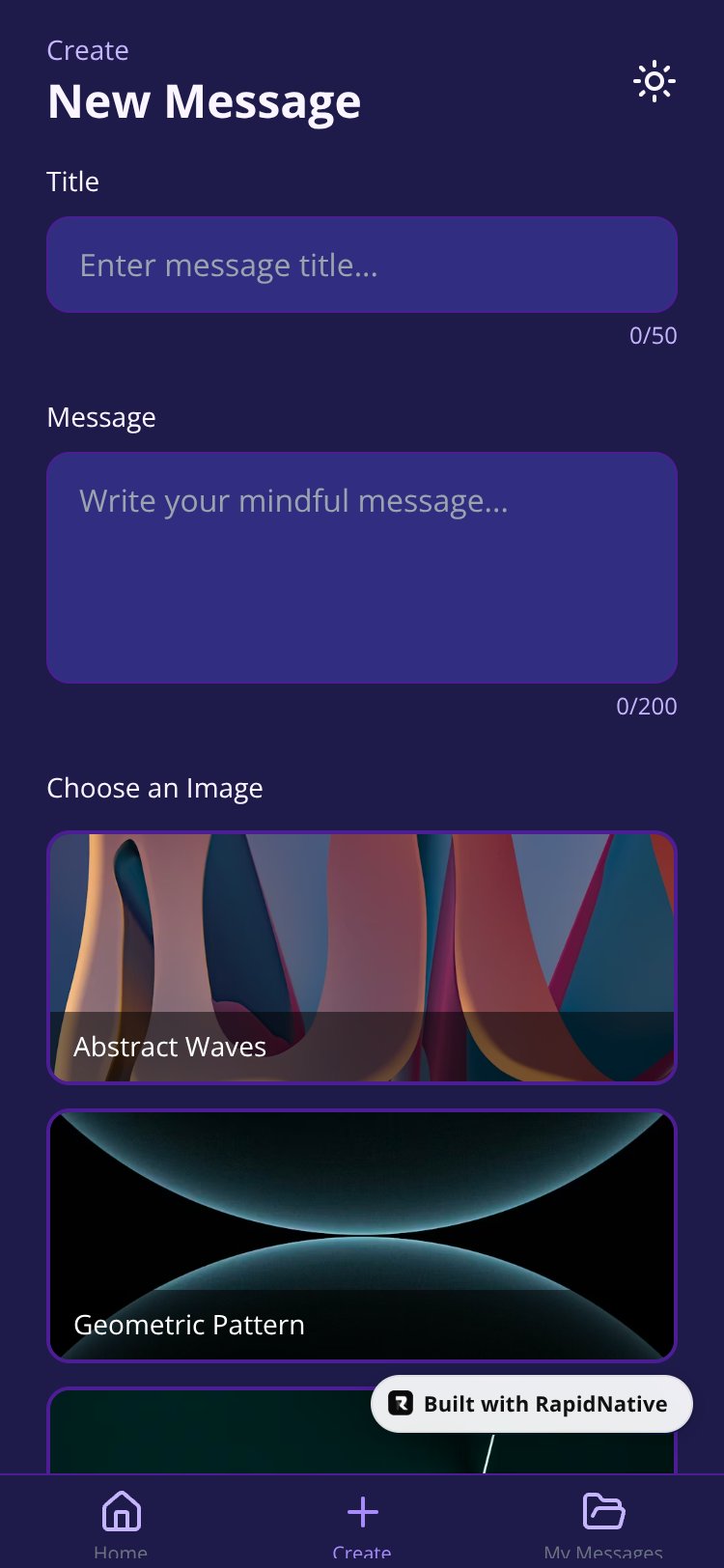 MindfulPause screen 2