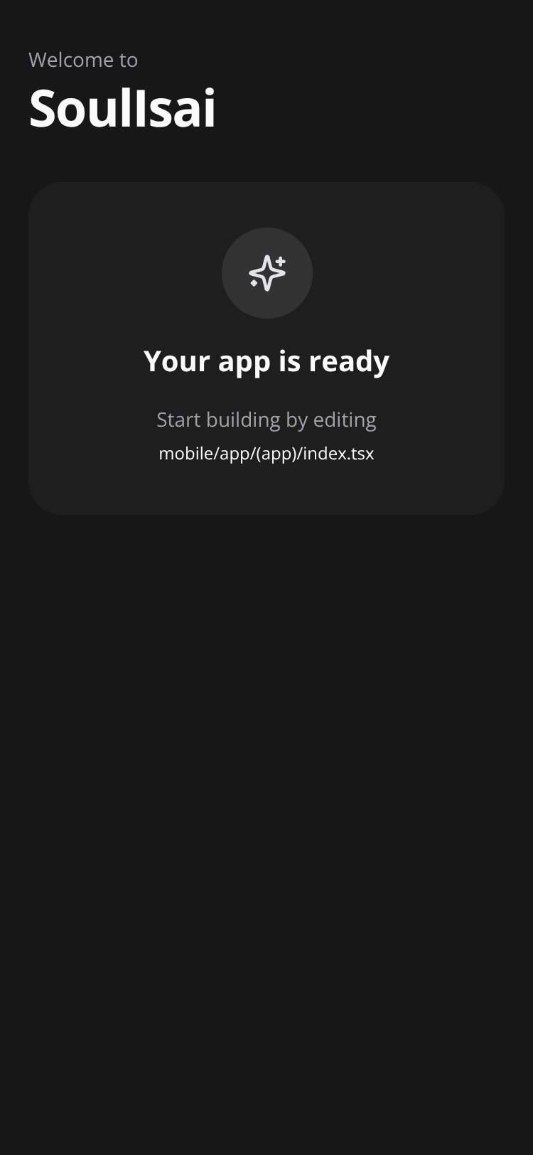 RapidNative App screen 1