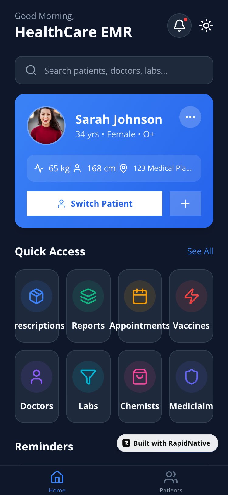 MedTrack screen 5